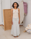 BASERANGE French ARTHUR light-colored denim skirt BAS-SKAR-DE-SU25-ECRU
